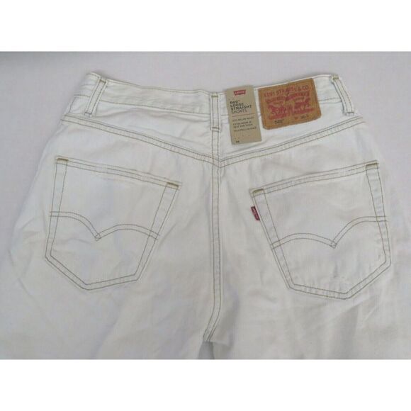 Levi's 569 Men's Sz 30 White Washed Loose Straight Denim Shorts - Picture 7 of 7